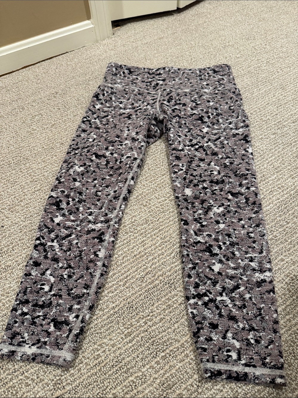 Athleta Women’s Leopard Print Leggings - Gray & Purple